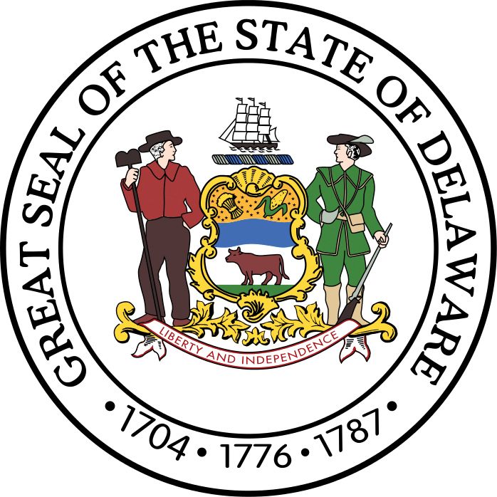 Great Seal of the State of Delaware logo